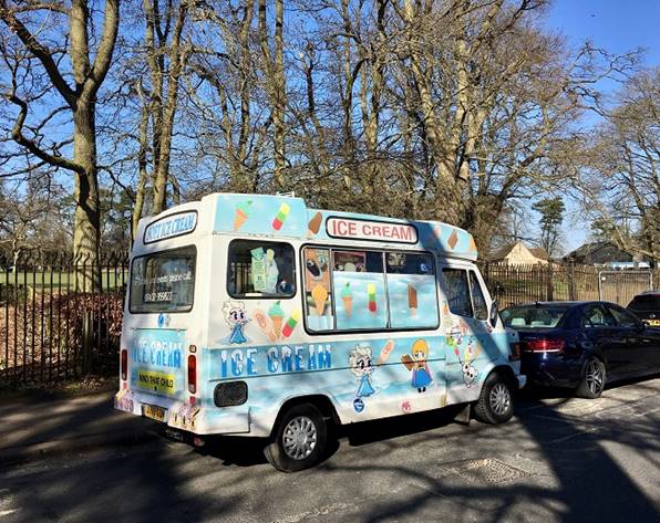 A food truck parked on the side of the road

Description automatically generated with medium confidence